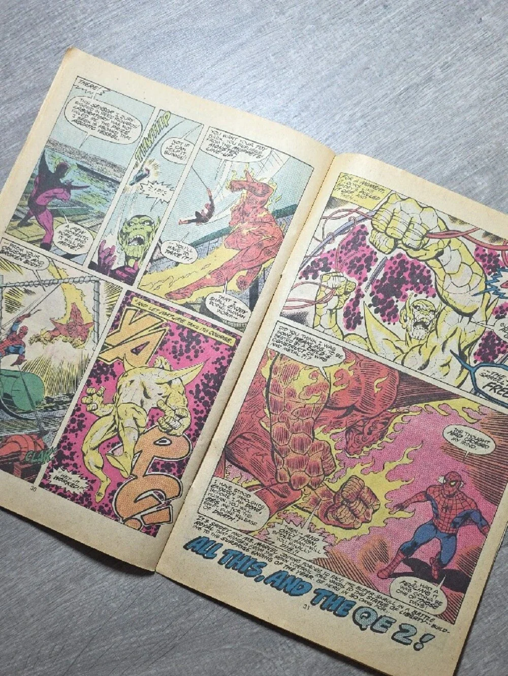 Marvel Spider-Man & Human Torch Comic Wall Art - Multicolor
